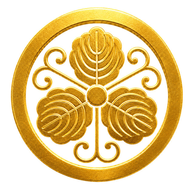 丸に蔓柏(まるにつるかしわ)